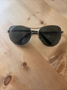 Suncloud Aviator Polarized Sunglasses Silver Frame
